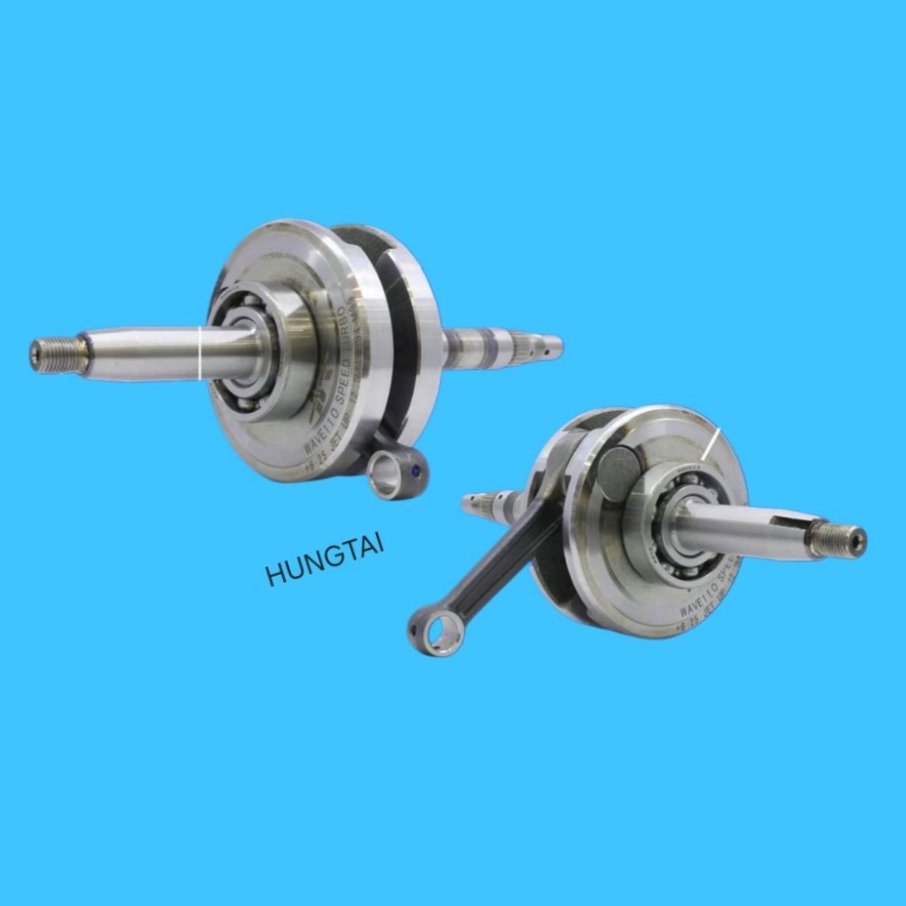 Cây dên đôn +6, biên trục khuỷu xe DREAM, WAVE 110.... đôn 12,5mm, má 99, tay 94, ắc 23x13 - Ảnh 2