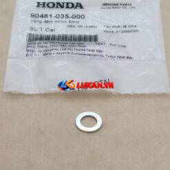 Đệm nhôm 8mm, lông đền ốc bánh lòng xi lanh DREAM, WAVE, FUTURE... zin 90481-035-000