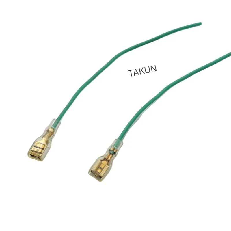 Dây gim điện, giắc cắm kèn còi xe DREAM, WAVE, FUTURE.... Đen + Xanh