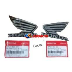 Tem logo cánh chim, bửng yếm xe FUTURE NEO, X 125.... zin Honda 87124-KVL-940, 87123-KVL-940