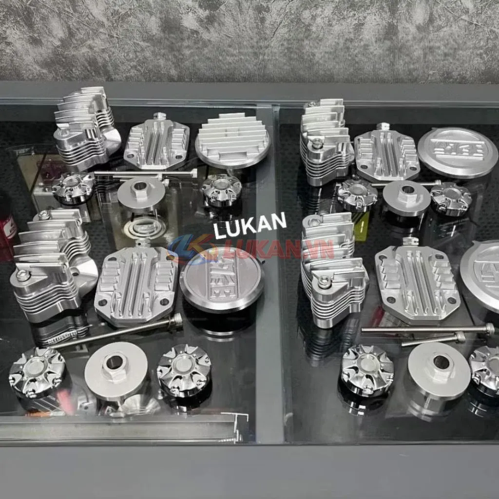 Bộ nắp chụp đầu bò quylat CNC xe DREAM, WAVE, CUB.... hàng thái - Ảnh 4