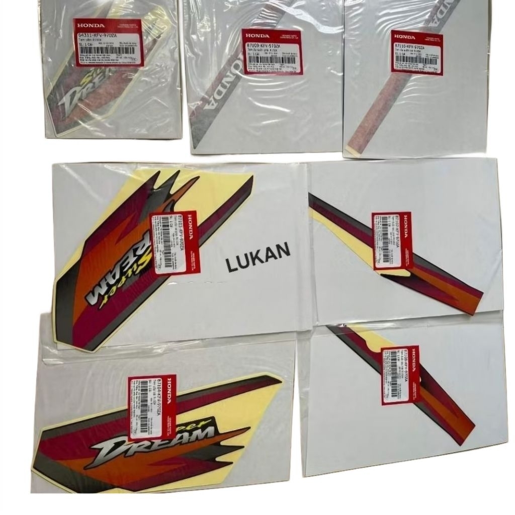 Bộ tem xe Super DREAM Việt 2000, 2001.... zin chính hãng - Ảnh 2