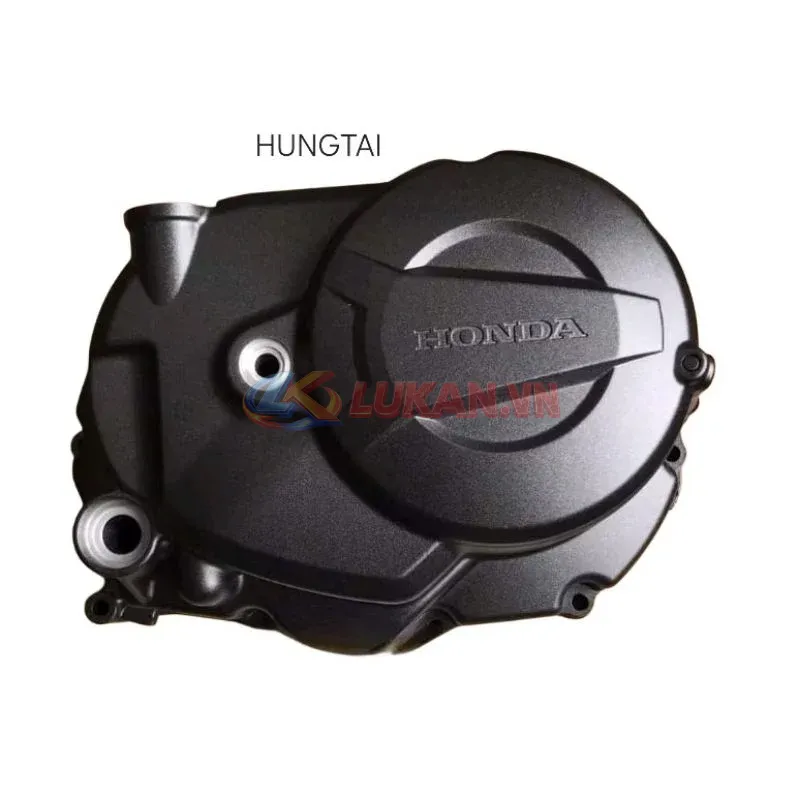 Nắp ốp lốc máy phải, nồi côn WAVE BLADE 110 đen mờ zin Honda - Ảnh 3