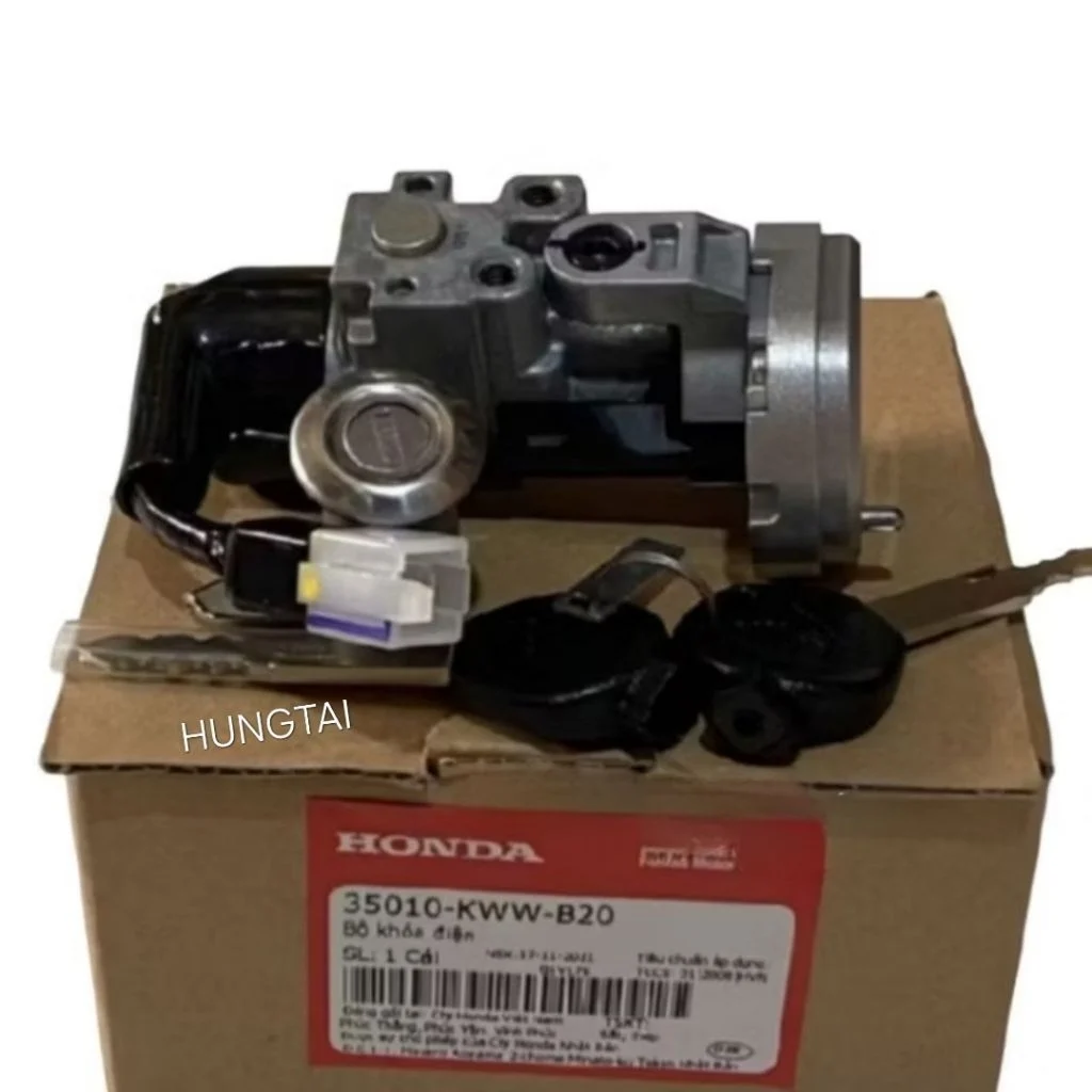 Bộ ổ khóa công tắc điện xe WAVE S110, RS, RSX... zin chính hãng 35010-KWW-B20 - Ảnh 3