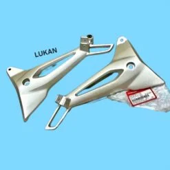 Cặp đùi pass nhôm gác chân sau WAVE A, ALPHA, RS, S100.... zin Honda 50715-KTL-740, 50716-KTL-740