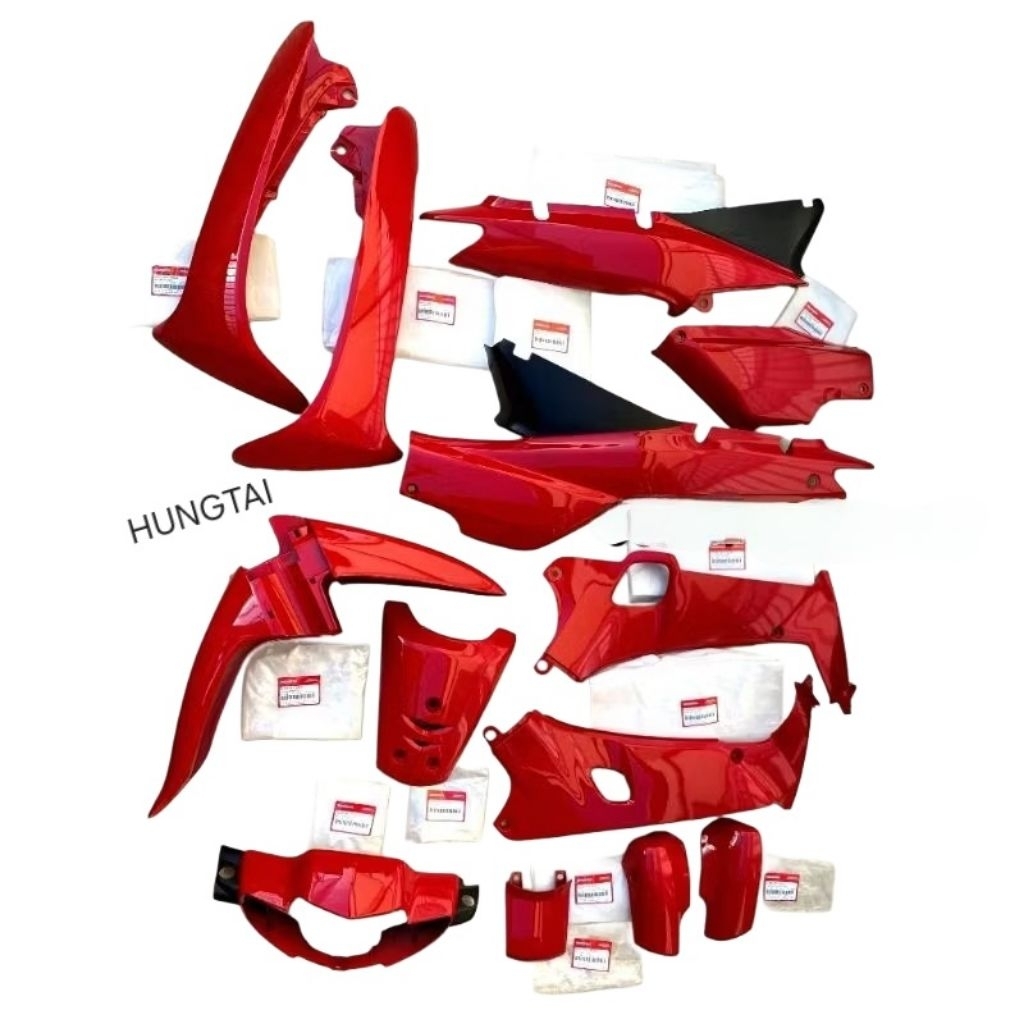 Bộ nhựa dàn áo, võ xe WAVE ZX Đỏ zin chính hãng Honda - Ảnh 3