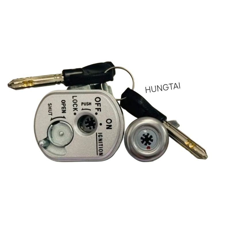 Bộ ổ khóa, công tắc điện 8 cạnh xe WAVE S110, RSX... chống đoản - Ảnh 2