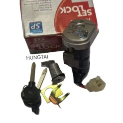 Bộ ổ khóa, công tắc điện 6 cạnh xe WAVE S110, RSX... chống đoản