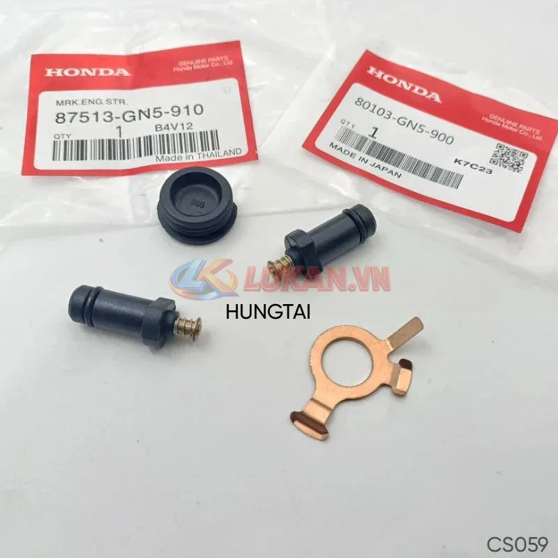 Bộ than mo, tiếp điểm nút báo số xe DREAM Thái, CUB.... zin - Ảnh 3