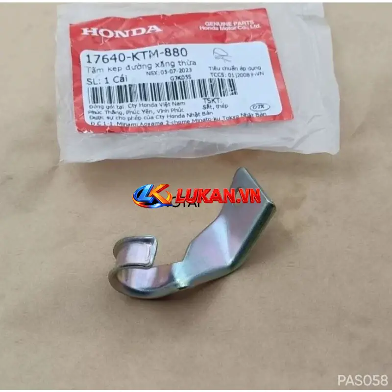 Pass đỡ ống dẫn xăng xe WAVE A, RS, S100, RSX, FUTURE 125... zin 17640-KTM-880