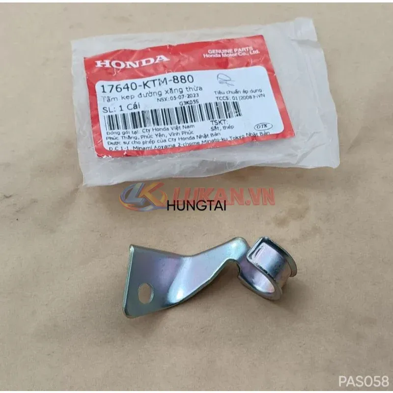 Pass đỡ ống dẫn xăng xe WAVE A, RS, S100, RSX, FUTURE 125... zin 17640-KTM-880 - Ảnh 2