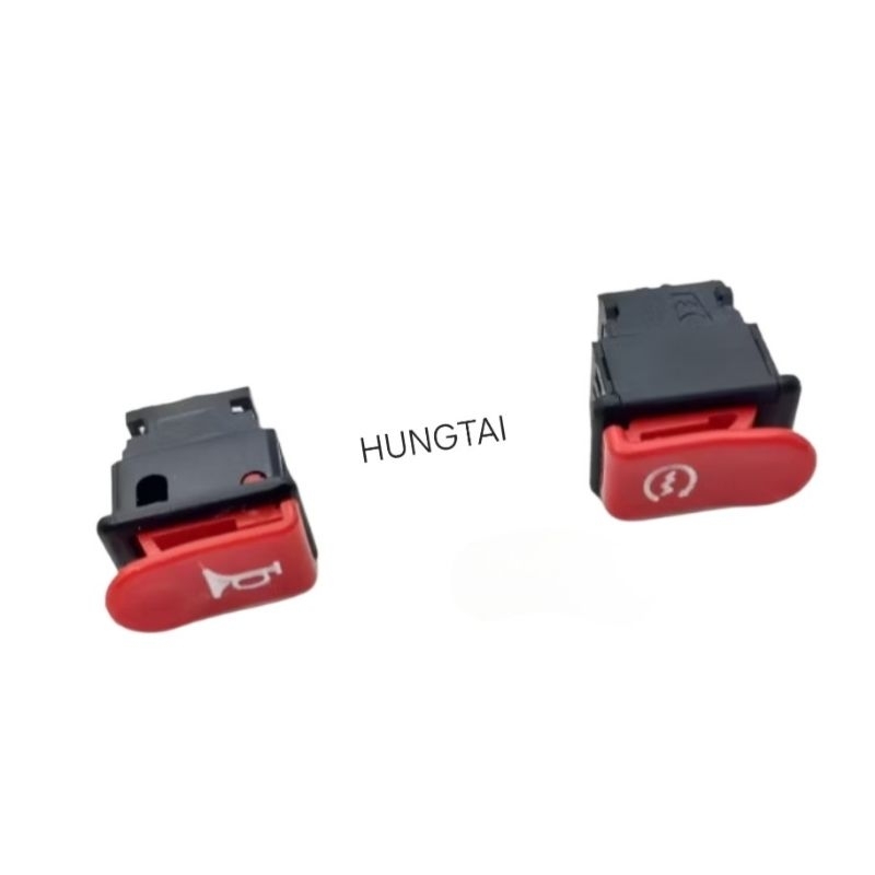 Nút kèn, còi đề khởi động màu đỏ xe WAVE A, RS, S100, FUTURE NEO.... - Ảnh 3