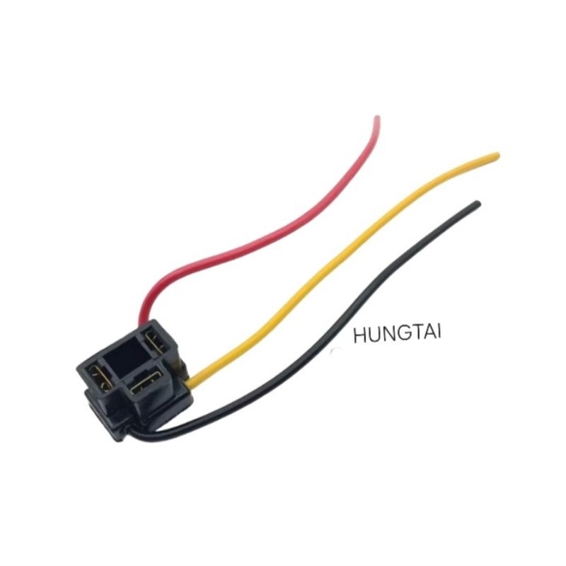 Dây, giắc ghim đuôi bóng chóa đèn pha xe WAVE, FUTURE.... - Ảnh 3