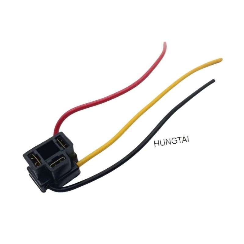 Dây, giắc ghim đuôi bóng chóa đèn pha xe WAVE, FUTURE.... - Ảnh 4