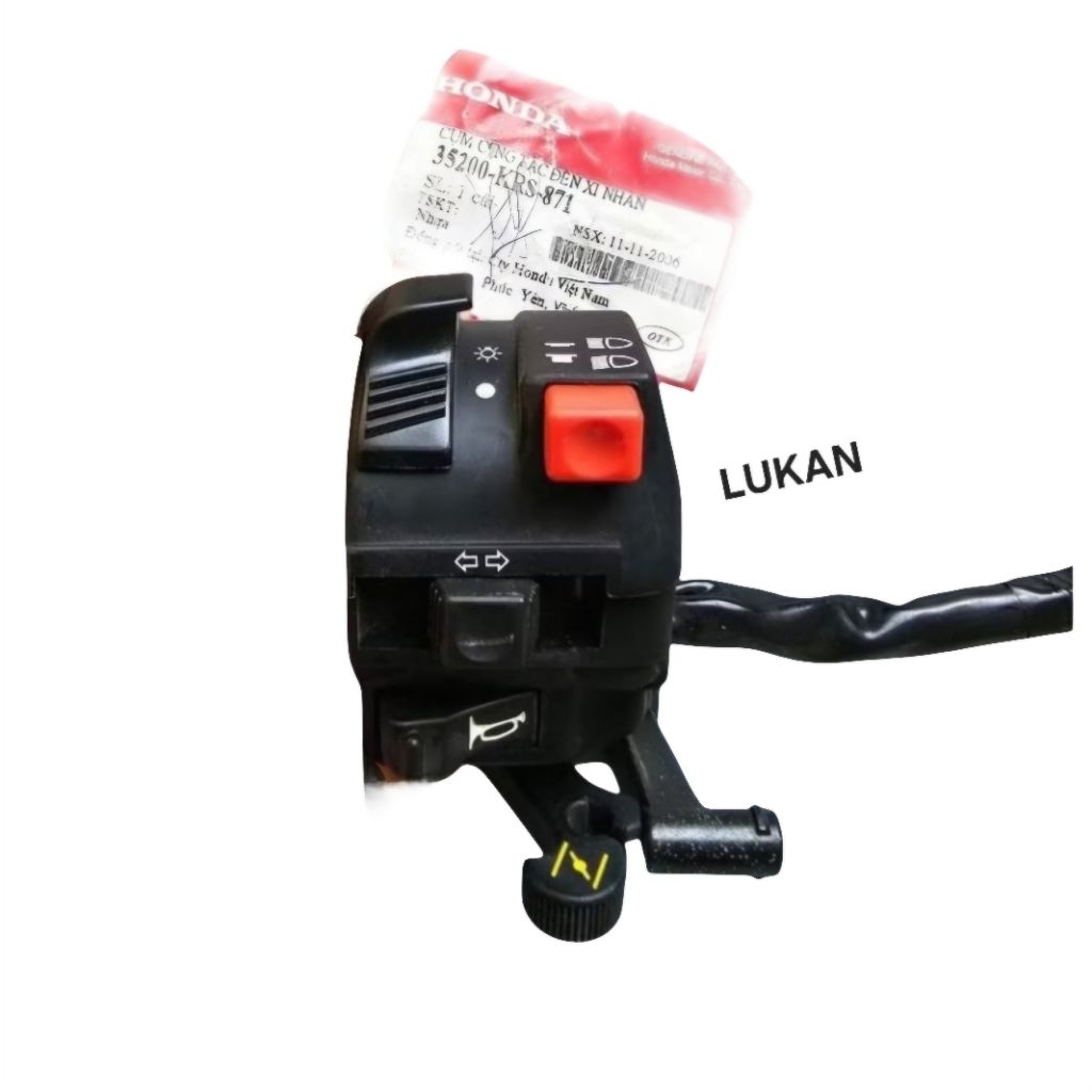 Cùm công tắc trái xe WAVE ALPHA, ZX zin chính hãng 35020-KFL-D01