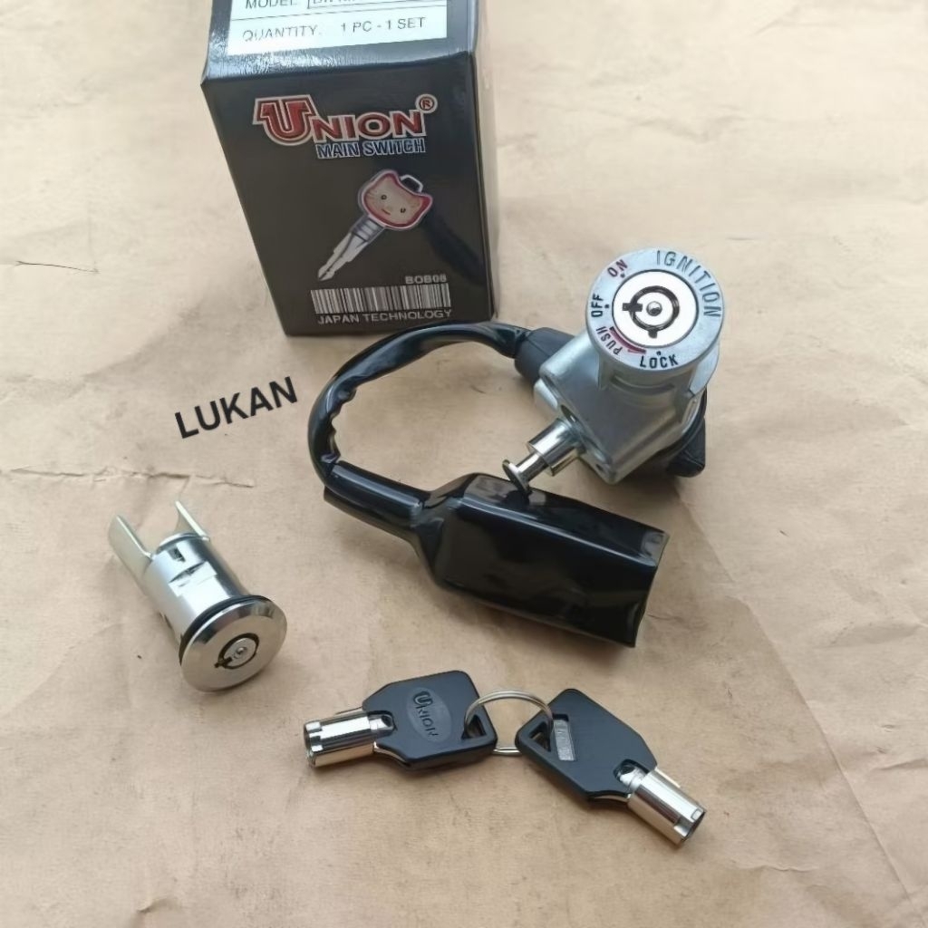 Bộ ổ khóa, công tắc máy union chìa tròn xe DREAM chống trộm - Ảnh 3
