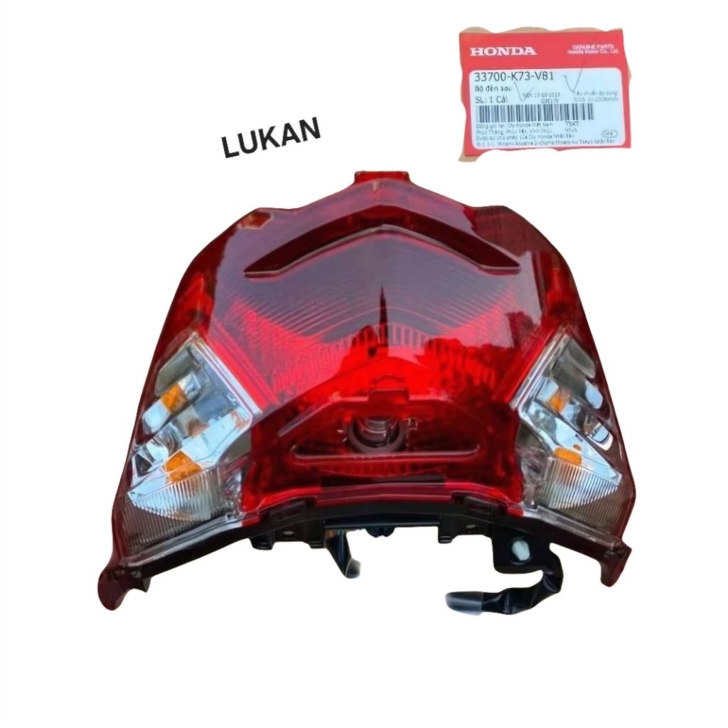 Cụm đuôi đèn hậu, lái stop xe FUTURE LED, WAVE 125 zin Honda 33700-K73-V81