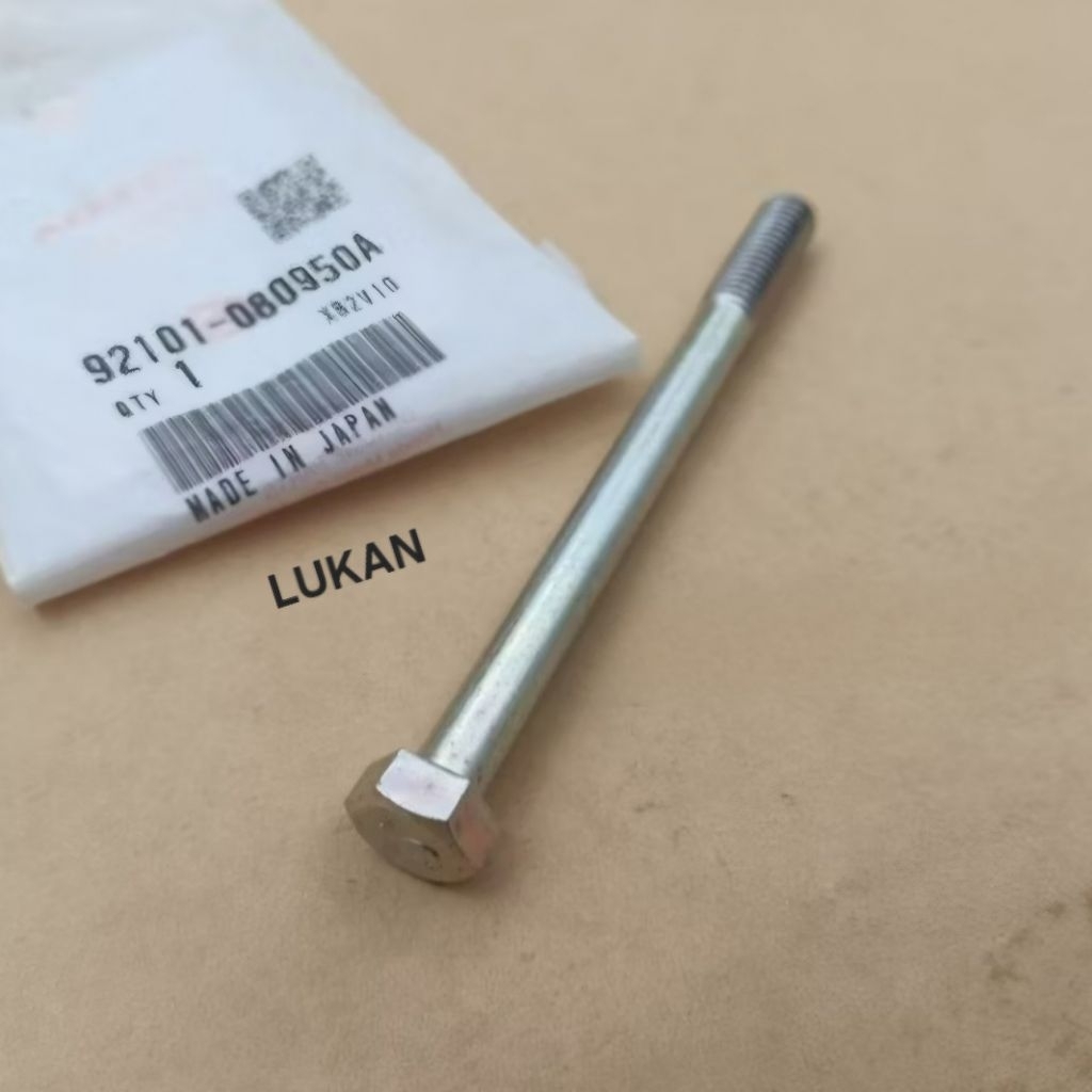 Ốc treo lòng hơi xi lanh WAVE Thái 110, FUTURE 1.... bu lông 8x95 zin 92101-080-950A - Ảnh 2