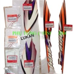 Bộ tem xe WAVE ALPHA đời đầu màu Cam nâu zin Honda