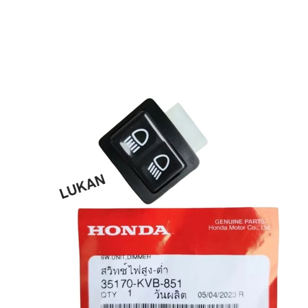 Nút công tắc pha cos đèn WAVE A, ALPHA, RS, S100, RSX... zin 35170-KPH-651, 35170-KVB-851, 35170-KTM-971 - Ảnh 2