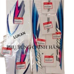 Bộ tem xe WAVE ALPHA đời đầu Xanh ngọc zin chính hãng