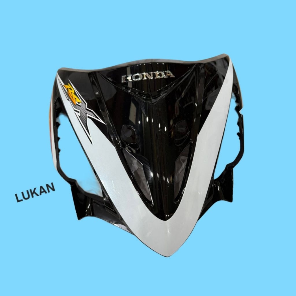 Nhựa ốp mặt nạ trước xe WAVE RSX 100 Trắng đen zin chính hãng - Ảnh 5