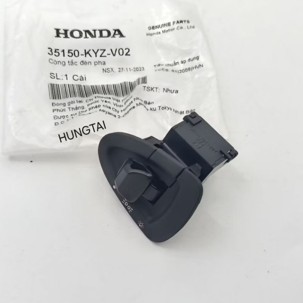 Nút công tắc đèn pha WAVE S110, RSX, BLADE, FUTURE 125... zin 35160-KYZ-V20 - Ảnh 4