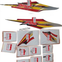 Bộ tem xe WAVE RS 100 đỏ vàng zin chính hãng Honda