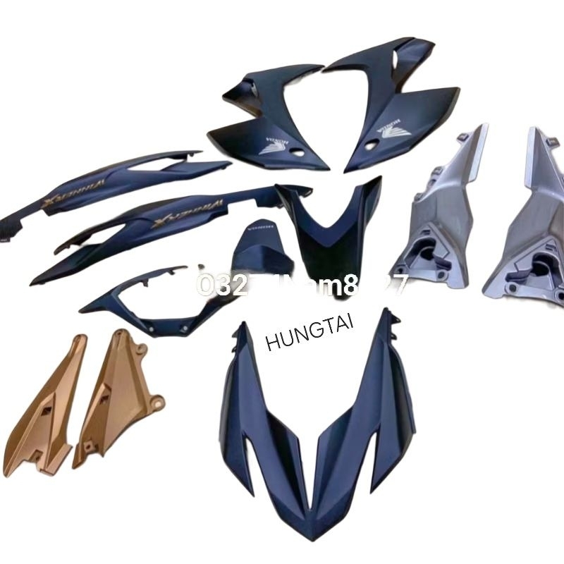 Bộ nhựa dàn áo, võ xe WINNER X 150 Xanh nhám zin Honda