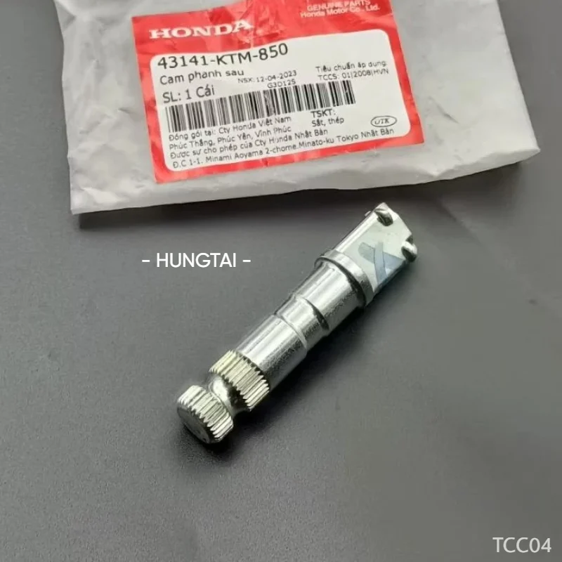 Trục cốt cam má phanh sau xe FUTURE 2, NEO, X 125.... zin 43141-KTM-850