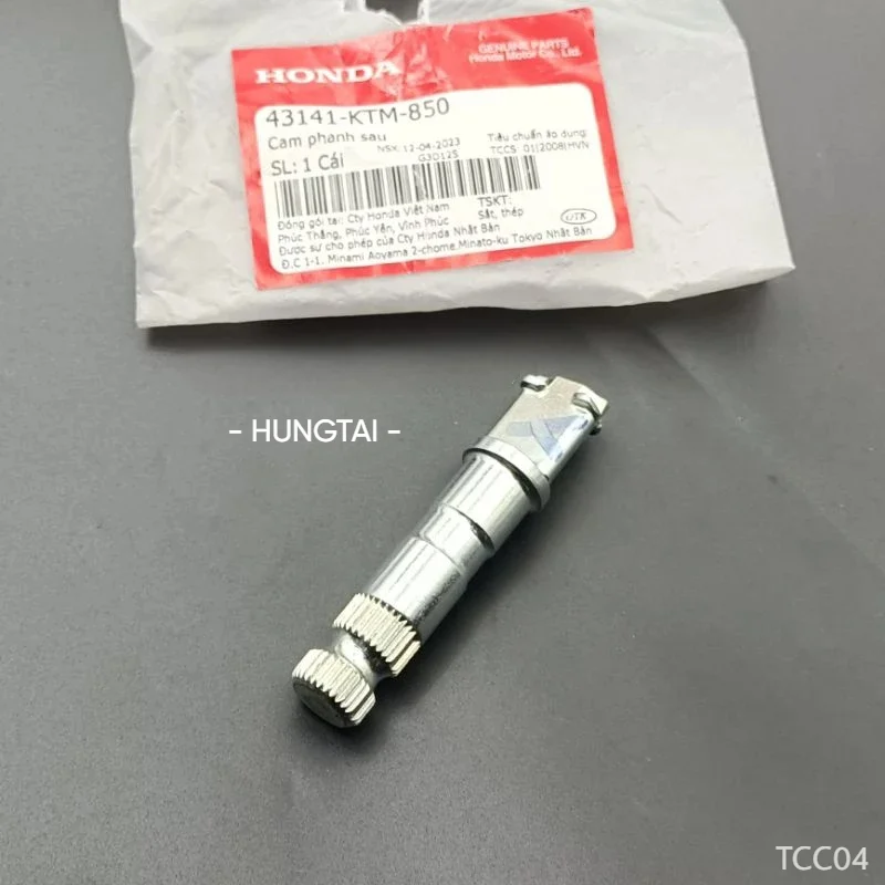 Trục cốt cam má phanh sau xe FUTURE 2, NEO, X 125.... zin 43141-KTM-850 - Ảnh 3
