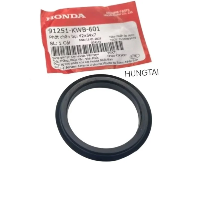 Cao su, phốt chắn bụi má phanh WAVE S110, RSX, BLADE, A110... zin 42x54x7 91251-KWB-601 - Ảnh 3