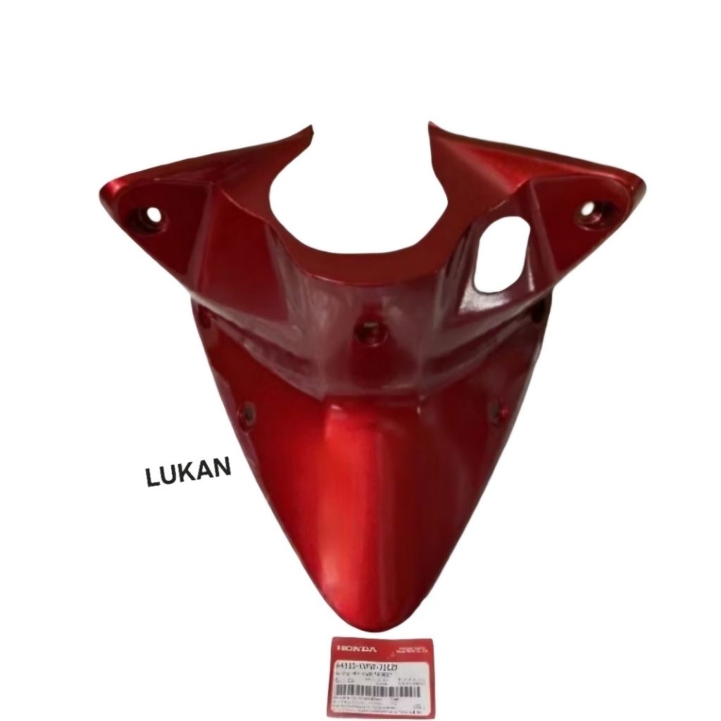 Nhựa ốp yếm khóa, lườn giữa baga WAVE S110, RSX... Đỏ zin Honda - Ảnh 3