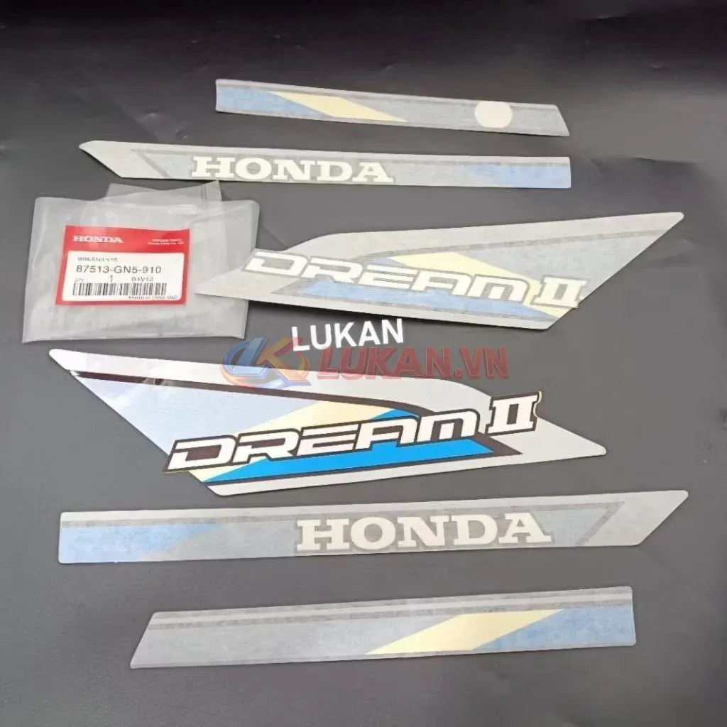 Bộ tem xe DREAM Thái Xanh zin chính hãng Honda - Ảnh 3