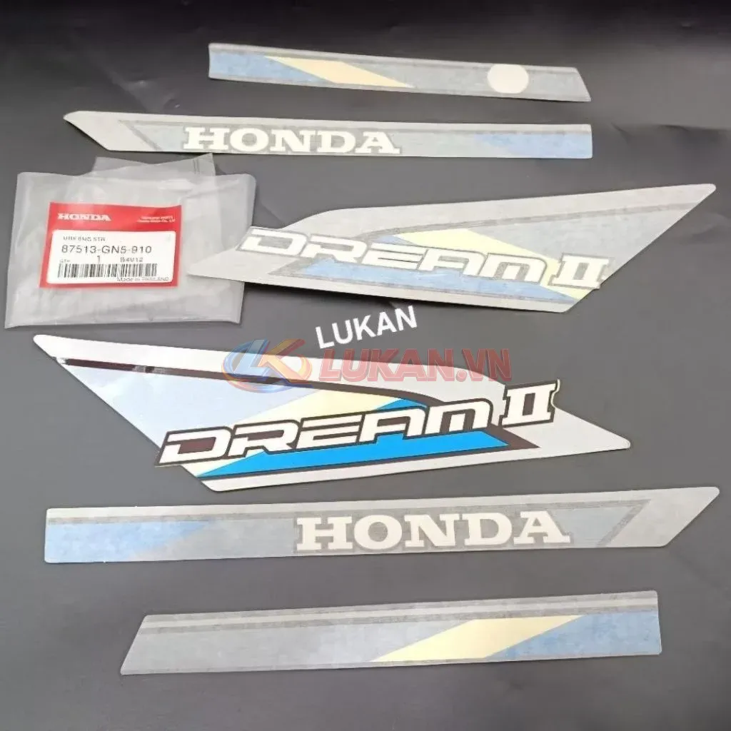 Bộ tem xe DREAM Thái Xanh zin chính hãng Honda - Ảnh 4