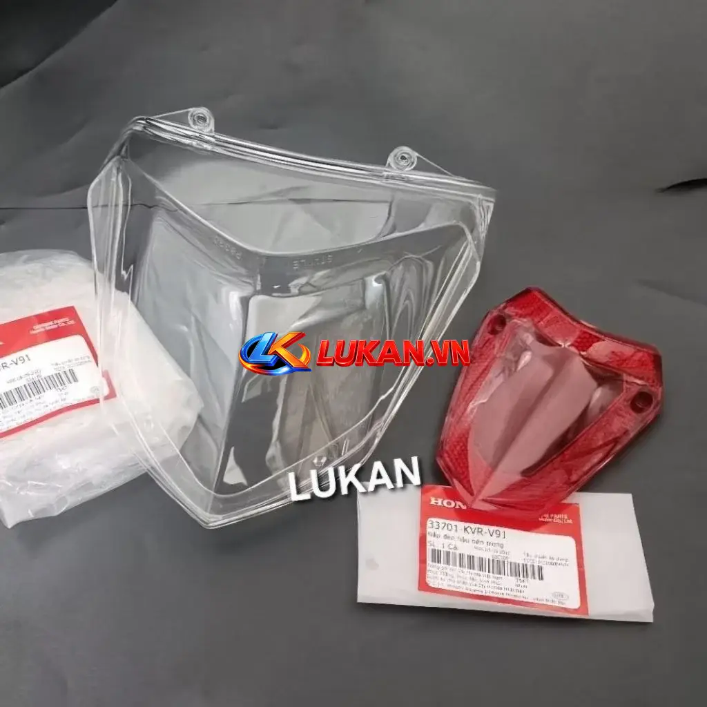 Bộ nắp chụp võ đèn hậu, lái stop xe WAVE RSX 100 zin 33701-KVR-V91, 33702-KVR-V91
