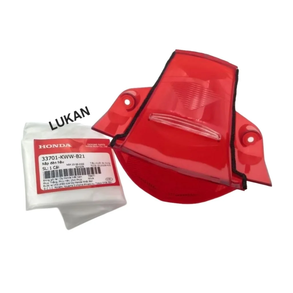Nắp chụp lái đỏ, chụp võ đuôi đèn hậu WAVE S110, RSX... zin 33701-KWW-B21 - Ảnh 2