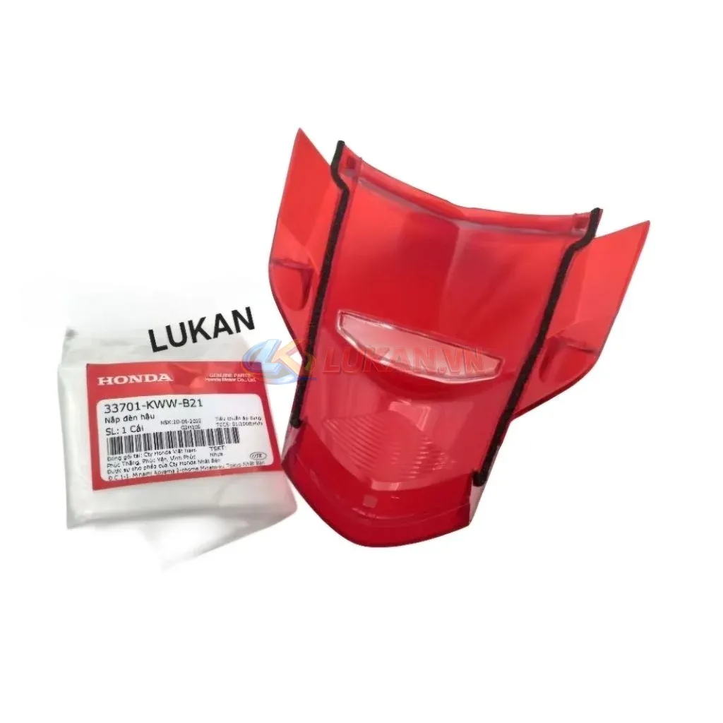 Nắp chụp lái đỏ, chụp võ đuôi đèn hậu WAVE S110, RSX... zin 33701-KWW-B21 - Ảnh 3