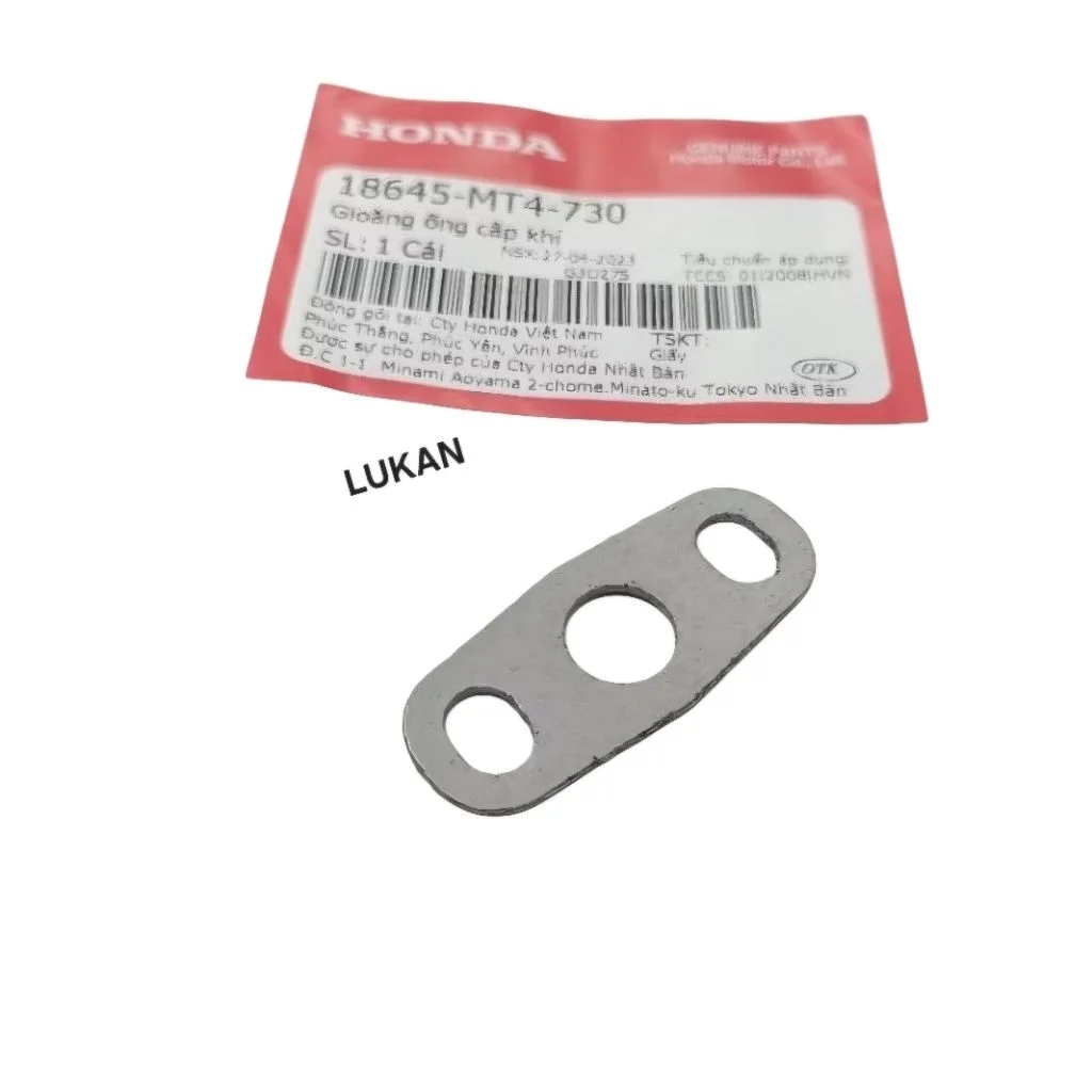 Gioăng quylat, ron ống co hơi khí thải WAVE Thái, FUTURE 125... zin Honda 18645-MT4-730 - Ảnh 2