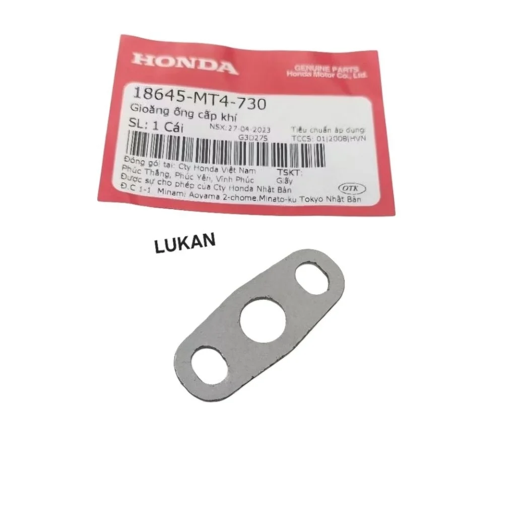 Gioăng quylat, ron ống co hơi khí thải WAVE Thái, FUTURE 125... zin Honda 18645-MT4-730 - Ảnh 3