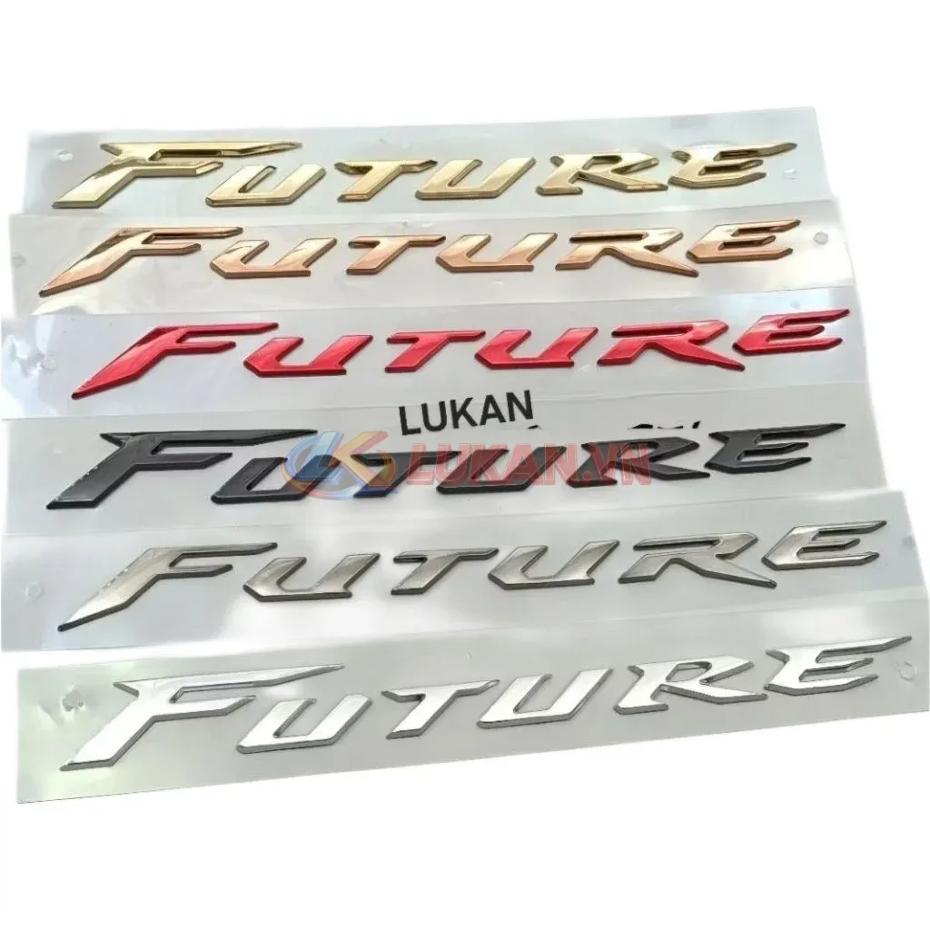 Tem chữ nổi, nhựa ốp sườn xe FUTURE MẬP, LED 125... đủ màu - Ảnh 4