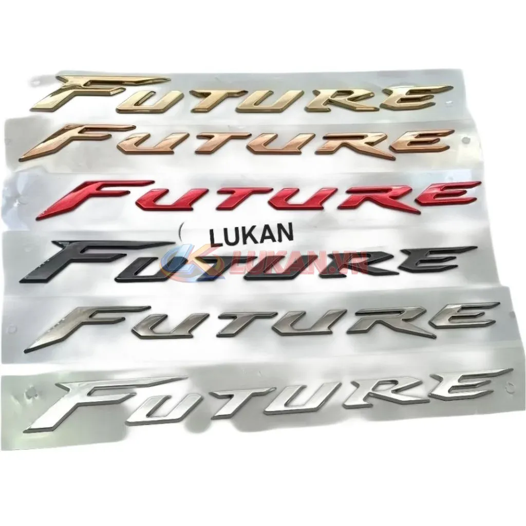 Tem chữ nổi, nhựa ốp sườn xe FUTURE MẬP, LED 125... đủ màu - Ảnh 3