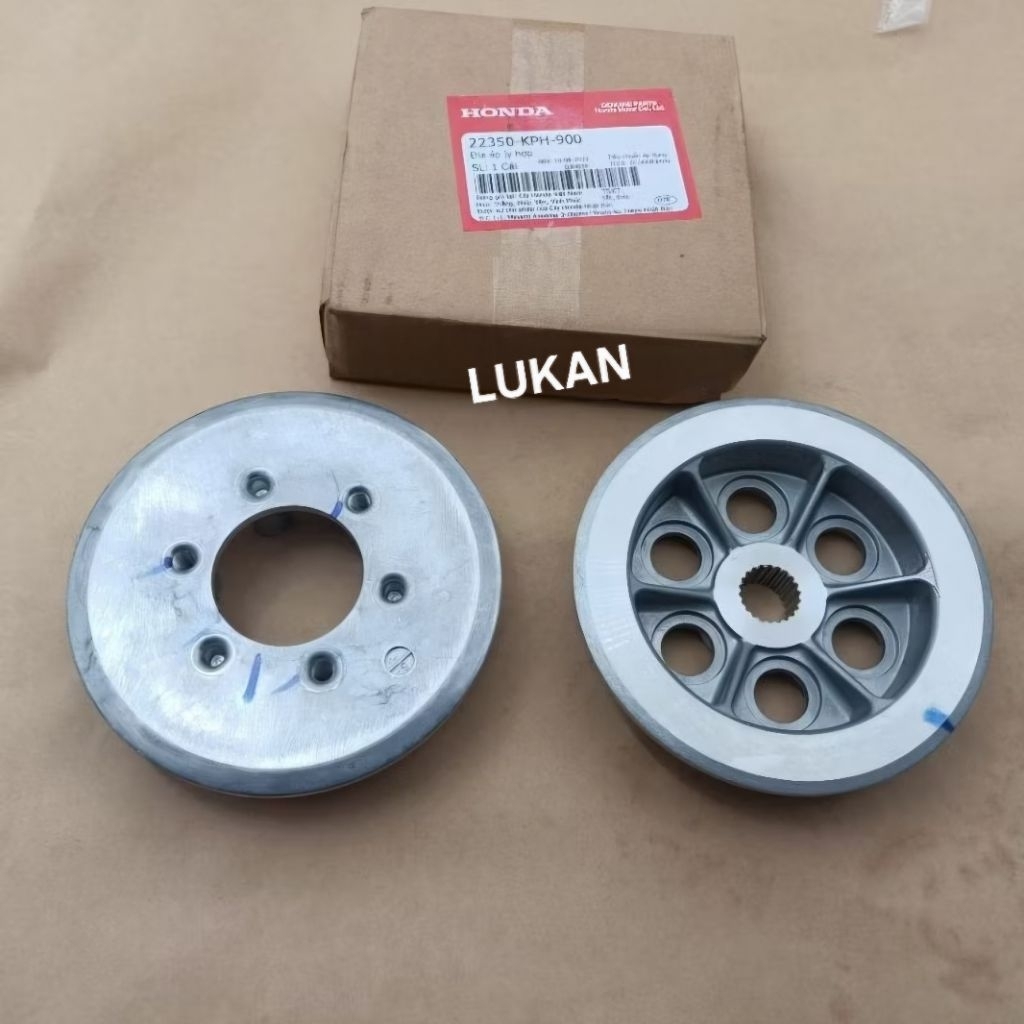 Cặp mặt ép đế nhôm nồi côn, ly hợp FUTURE 2, NEO, X 125... zin 22350-KPH-900, 22121-KPH-900 - Ảnh 2