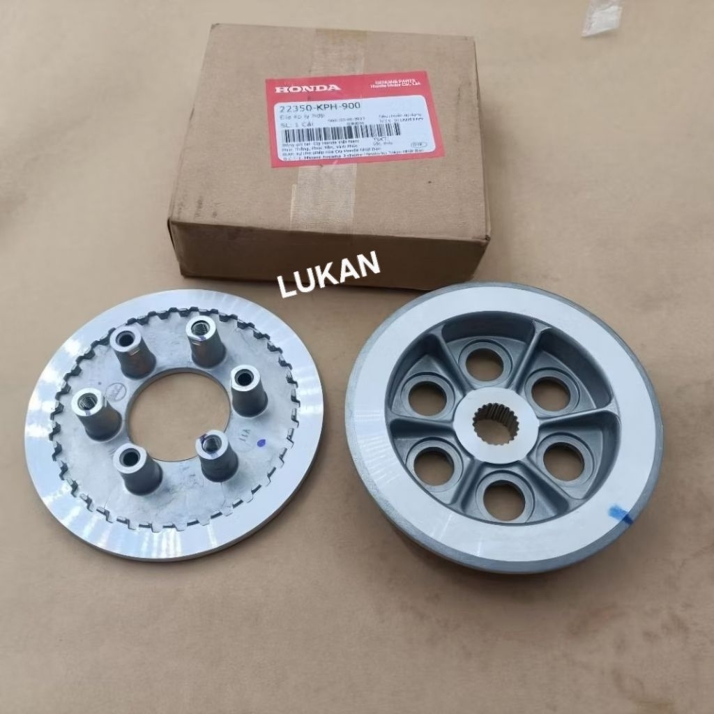 Cặp mặt ép đế nhôm nồi côn, ly hợp FUTURE 2, NEO, X 125... zin 22350-KPH-900, 22121-KPH-900 - Ảnh 4