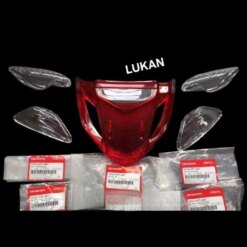 Bộ nắp chụp lái võ đèn hậu, xi nhan trắng WAVE A, RS, S100...  zin Honda