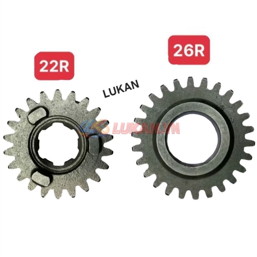 Cặp nhông số 3, bánh răng số đấu xe DREAM, WAVE.... 22, 26T - Ảnh 2