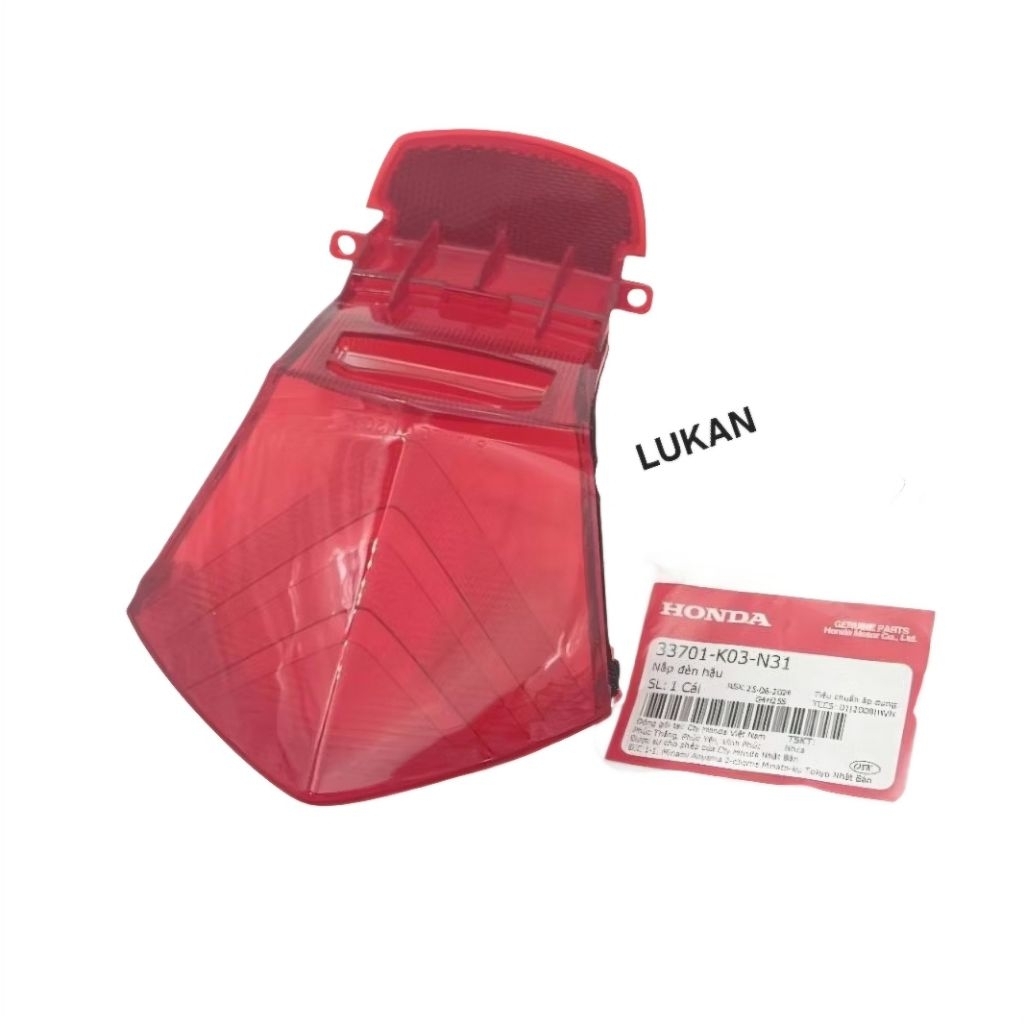 Nắp đỏ, chụp võ đuôi đèn hậu, stop WAVE RSX 2014-2024.... zin 33701-K03-N31 - Ảnh 2