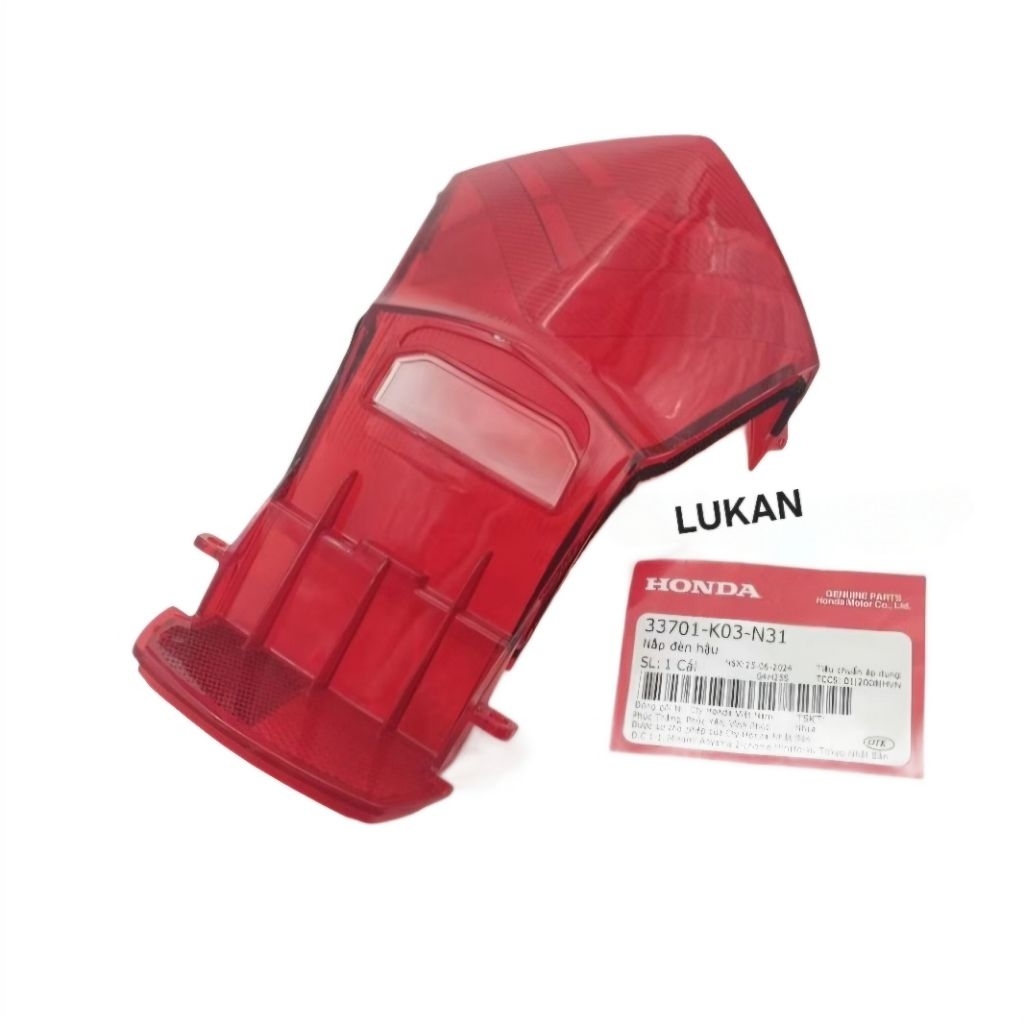 Nắp đỏ, chụp võ đuôi đèn hậu, stop WAVE RSX 2014-2024.... zin 33701-K03-N31 - Ảnh 4