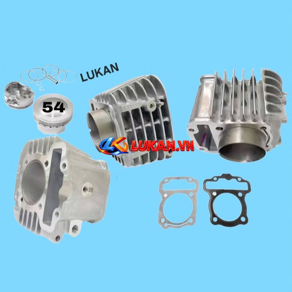Lòng hơi xi lanh xe WAVE RSX Fi 54mm luôn piston bạc ron