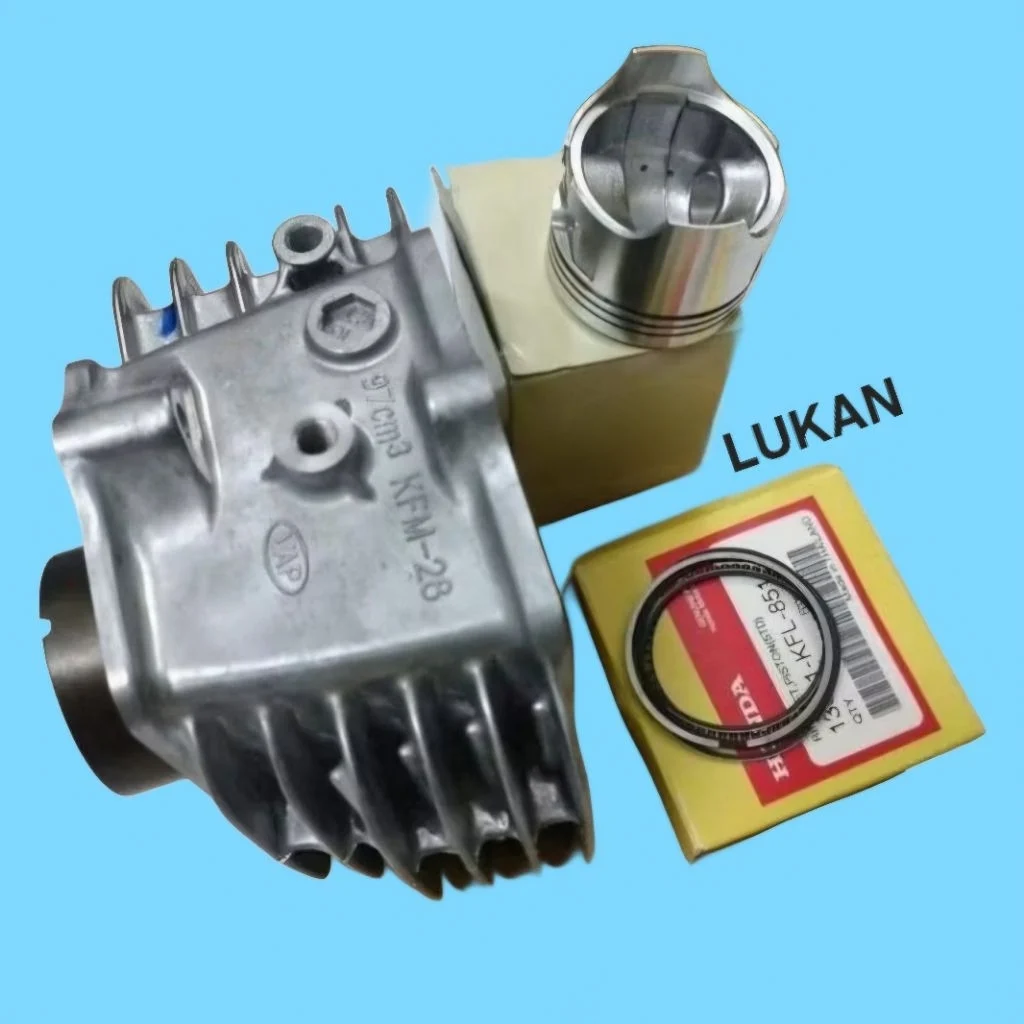 Bộ lòng hơi xi lanh Super DREAM, WAVE ALPHA, RS... luôn piston bạc zin 12100-KFM-900 - Ảnh 4